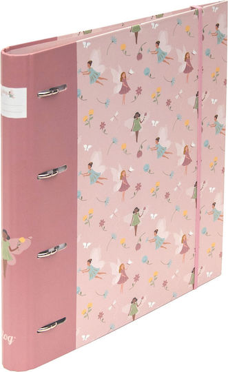 Κλασέρ 4 Κρίκων Διαχωριστικά Α4 B'log Fairies Rose Ancor