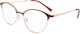 Martinez Carmina Lesebrillen +2.50 in Gold Farbe