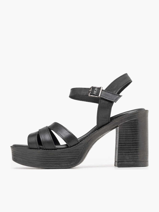 Leather Black Sandals