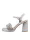 Damen Sandalen Silber