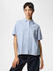 Short Sleeve Women's Shirt Light Blue
