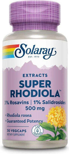 Secom Super Rhodiola 500mg Solaray 500mg 200ml 30 capsule Energy