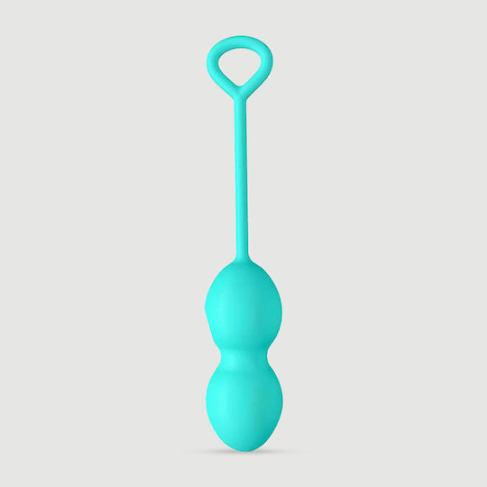 Κολπική Μπάλα Σιλικόνης Sexopolis Wellness 97 G Silicone Double Kegel Ball Πράσινη