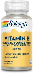 Secom Solaray Vitamina E Vitamine 400 UI 268,46 mg Natural 200 ml 50 Capsule