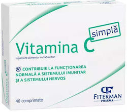 Fiterman Pharma Vitamin C 180mg Vitamina C Original 40 Comprimate