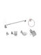 Raki Set Accesorii Baie Metalic