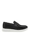 Suede Ανδρικά Loafers σε Μαύρο Χρώμα