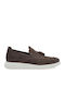 Suede Ανδρικά Loafers σε Καφέ Χρώμα