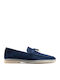 Δερμάτινα Ανδρικά Loafers σε Μπλε Χρώμα