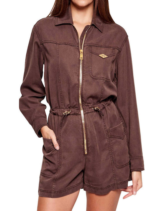 Elisabetta Franchi Brown Jumpsuit