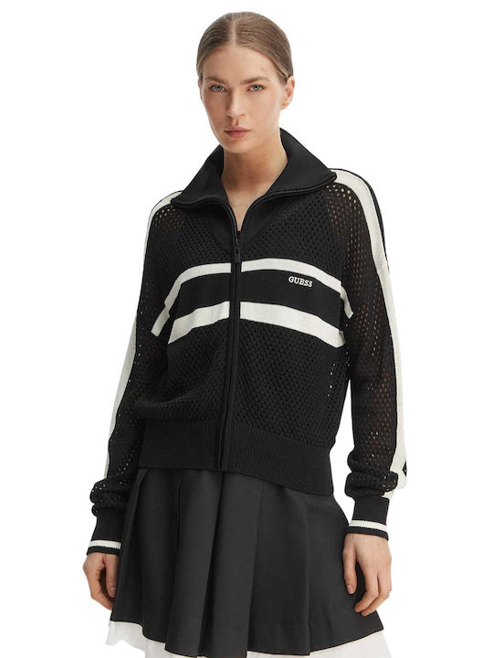 Women's Sweatshirt Cardigan Black