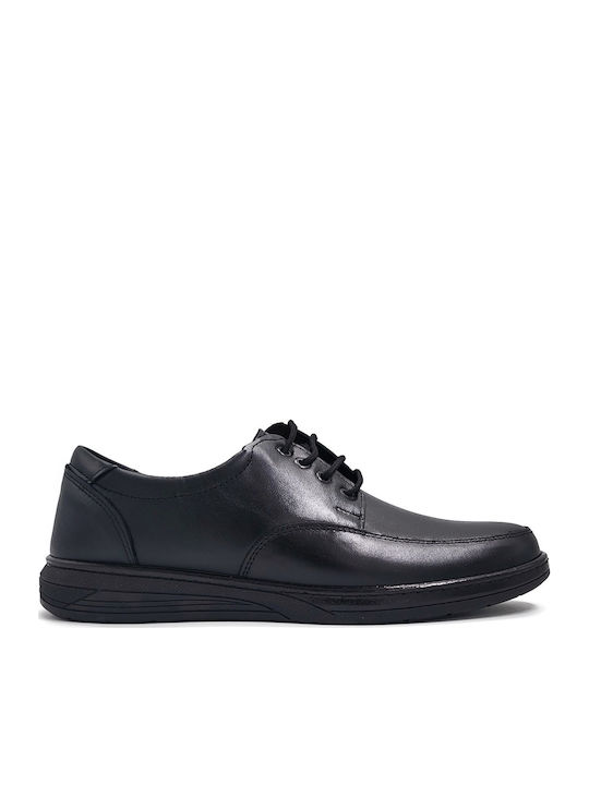 Dafni Leather Men's Casual Shoes Black