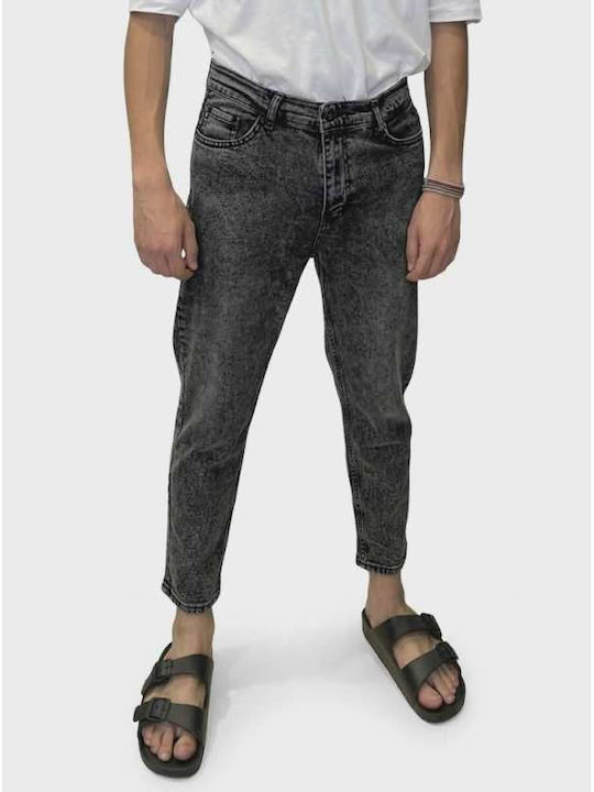 Oscar Denim Ανδρικό Παντελόνι Τζιν Cropped Black