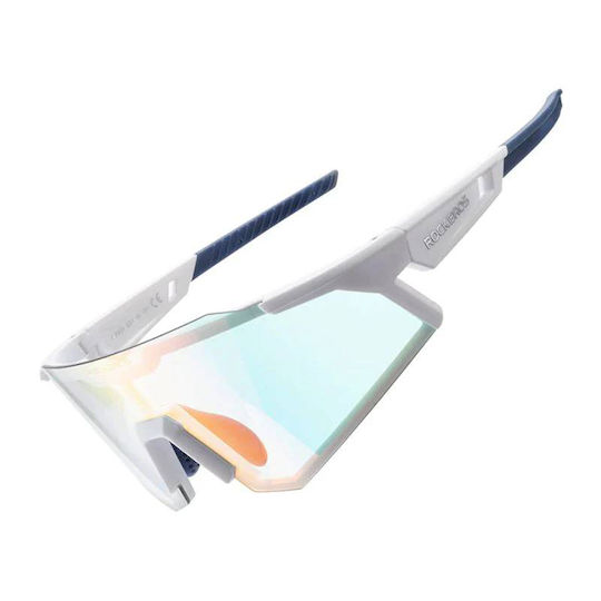 Rockbros Γυαλιά Ποδηλασίας με Λευκό Σκελετό και Polarized Φακούς