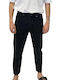 Men's Cropped Jeans Pants Black