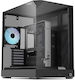 APNX Carcasă PC Midi Tower Gaming cu Deschidere Laterală și Iluminare ARGB Neagră