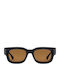 Prive Revaux Unisex Sunglasses with Black Horn-Rimmed Frame and Black Lens PR3006/G/S-80770