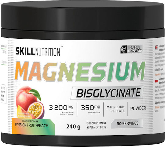 Skill Nutrition Magnesium Bisglycinate 240gr Peach Passionfruit