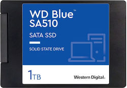 Western Digital Blue SA510 SSD 1TB 2.5'' Type with SATA III Connection WDS100T5B0A-00LMP0 Western Digital Blue SA510 SSD 1TB 2.5'' Type with SATA III Connection WDS100T5B0A-00LMP0