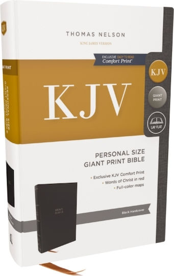 Kjv Holy Bible: Personal Size Giant Print, Hardcover, Red Letter, Comfort Print: King James Version - Thomas Nelson Publishers - Hardback