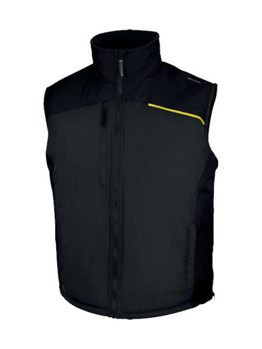 Delta Plus Men's Work Vest Waterproof with Fleece Lining Gray