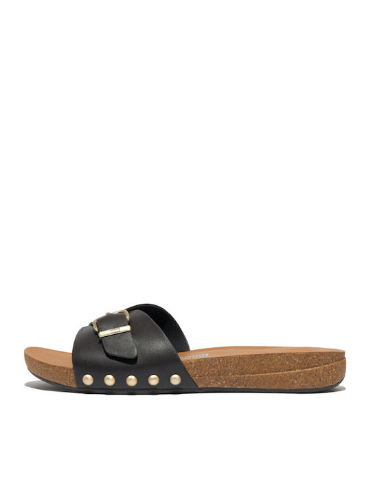 Leder Flache Sandalen Für Damen Braun
