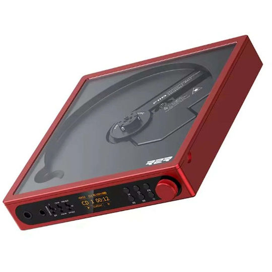Fiio Dm15 R2r Portable Cd Player 24-bit Fully Differential R2r Dac Usb Dac Bluetooth 5.4 & Usb Cd Ripping Red