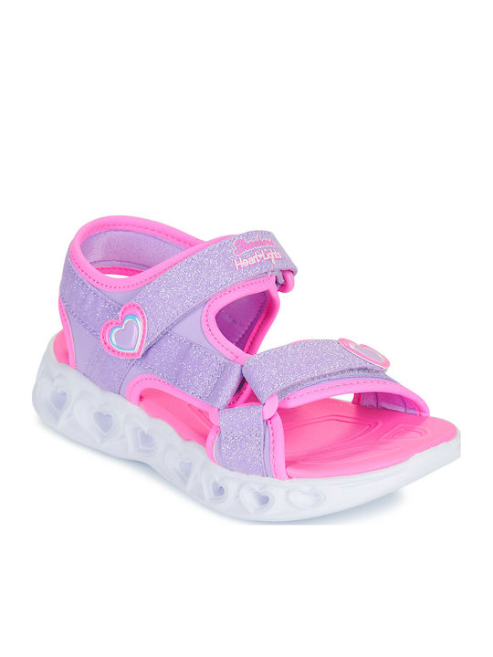 Sandale Tip Pantof Heart Lights Violet