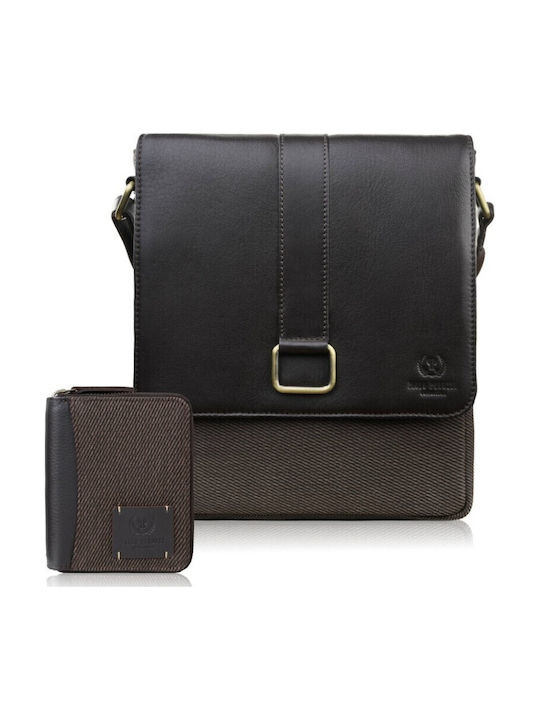 Leder Herren Bote Tasche Braun