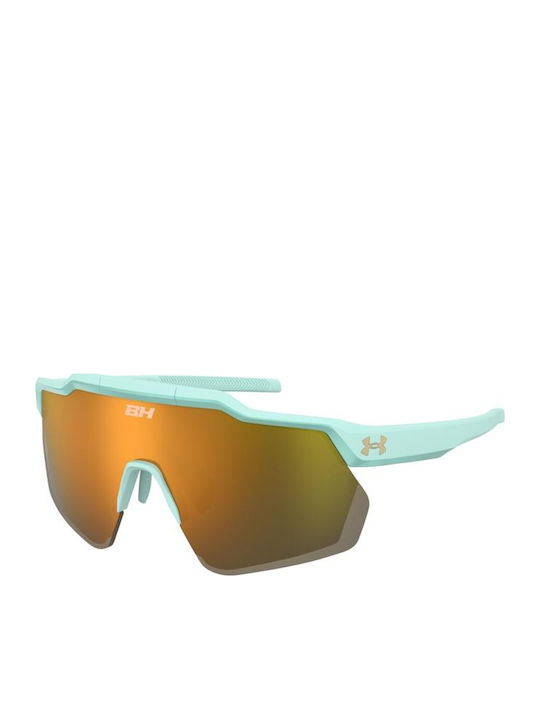 Under Armour Pro Male Sunglasses With Light Blue Frame And Light Blue Lens