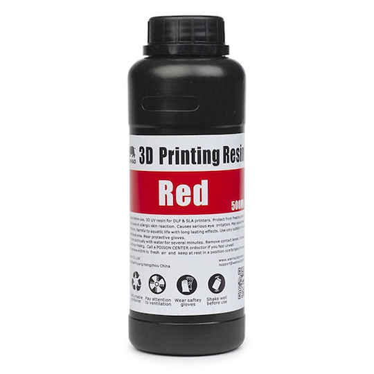 Wanhao Resin για 3D Printer Κόκκινο 500ml