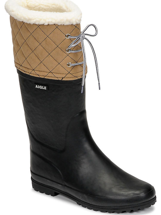 Women's Boots with Fur Blue