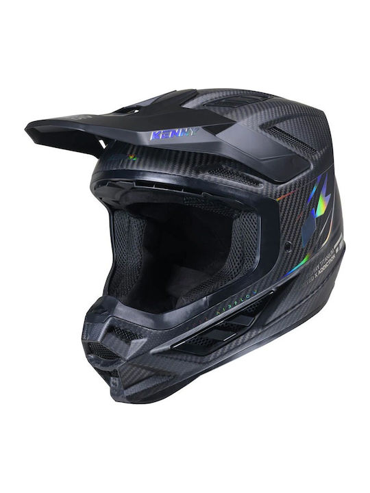 Kenny MX Titanium Matt Holographic Motorcycle Helmet Motocross ECE 22.06 1175gr