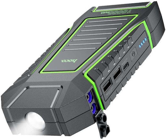 Hoco QS1 Portable Car Battery Starter 10000mAh with Power Bank USB Flashlight 12V