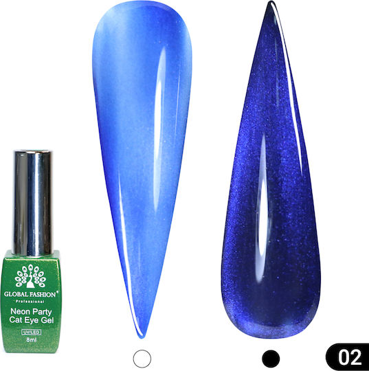 Global Fashion Gel Nail Polish 02 Cat Eye 8ml