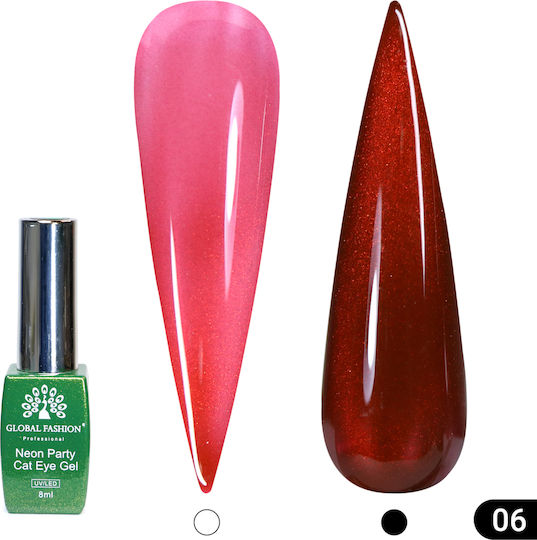 Global Fashion Ημιμόνιμο Βερνίκι Νυχιών 06 Cat Eye 8ml