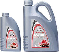 Hexol Synline Superdiesel Synthetisches Auto Schmierstoff 5W-30 5lt