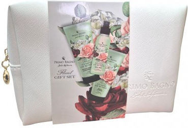 Primo Bagno Nymph Of Roses Skin Care Set for Moisturizing & Body Cleaning 4 Pieces