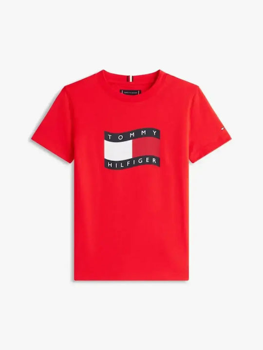 Tommy Hilfiger Tricou Pentru Copii Roșu Tommy