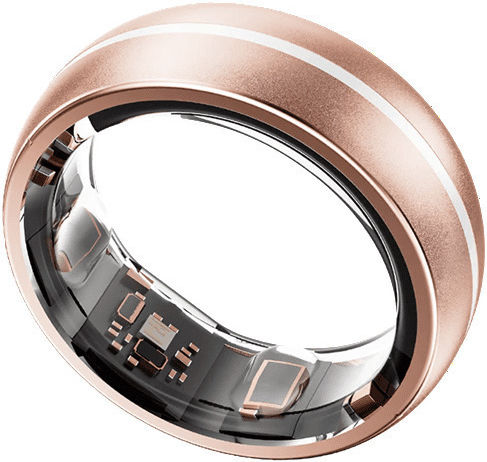 JCRing X1B Smart Ring 18.1mm Αδιάβροχο με Παλμογράφο Rose Gold