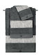 Guy Laroche Σετ Πετσέτες Μπάνιου 3τμχ Anthracite Βάρους 500gr/m²