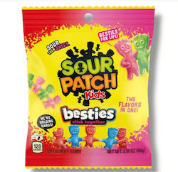 Sour Patch Kids Желирани Бонбони Без Глутен 90гр Sour Patch Kids Желирани Бонбони Без Глутен 90гр