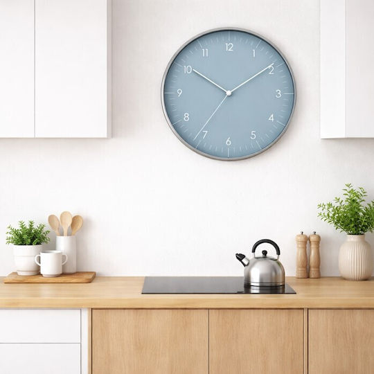 Galifas Galifas Wanduhren Kunststoff Grau Ø30cm