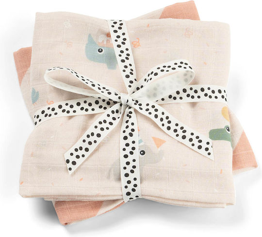 Done by Deer Baby Burp Cloth 65x65cm 2 Pieces Done by Deer Baby Burp Cloth 65x65cm 2 Pieces