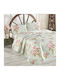 Eponj Home Set Cuvertură Pat Single Din Bumbac Și Poliester Mint 160x220cm 2 Bucăți