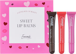 Emmanouela Cosmetics Sweet Σετ Μακιγιάζ για τα Χείλη 3τμχ