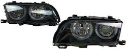 Φανάρια Εμπρός Bmw E46 Sedan 1998-2001 Μαύρα Led Angel Eyes Χωρίς Λάμπες Η7 Σετ 2τμχ Oem Φανάρια Εμπρός Bmw E46 Sedan 1998-2001 Μαύρα Led Angel Eyes Χωρίς Λάμπες Η7 Σετ 2τμχ Oem