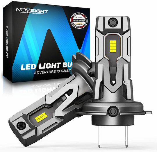 NovSight Car and Motorcycle Lamp H7 Canbus LED 6500K Cold White 12V / 9-32V 40W