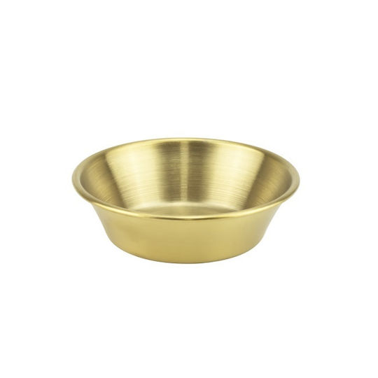 Raki Gold Διακοσμητικό Μπωλ Μεταλλικό Χρυσό 7x7x2cm