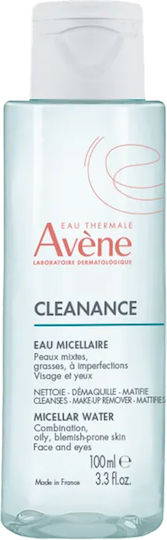 Eau Thermale Avène Cleanance Micellar Water Makeup Remover for Face & Eyes for Acne-prone Skin 100ml